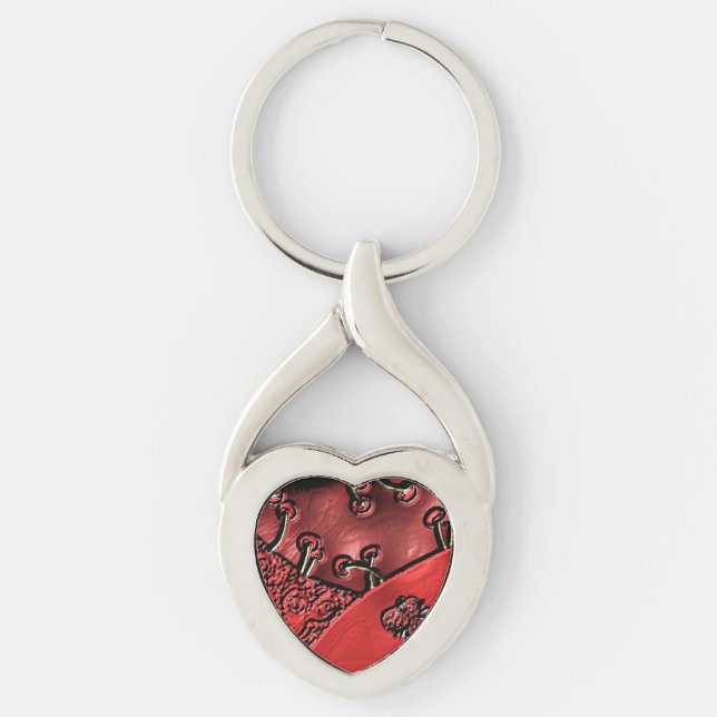 Cranberry Bazaar  Key Ring (Front)