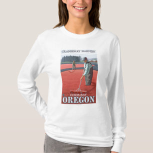 Cranberry Bogs Harvest - Coos Bay, Oregon T-Shirt