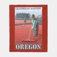 Cranberry Bogs Harvest Vintage Travel Poster