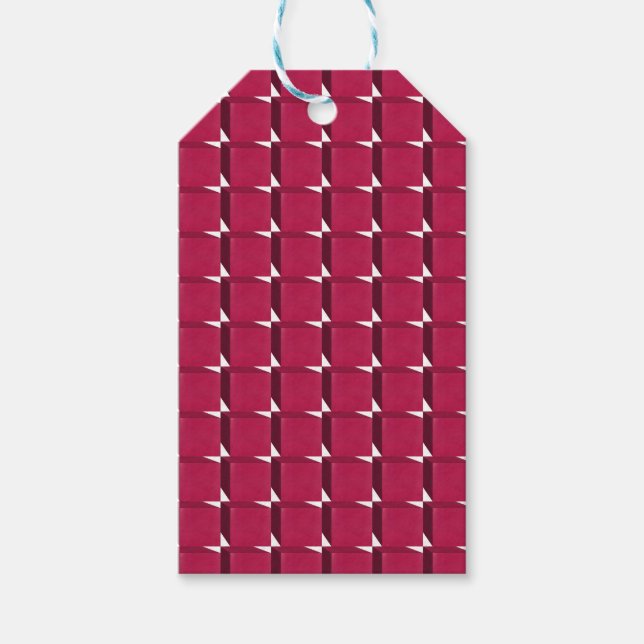 Cranberry Cubes Gift Tags (Front)