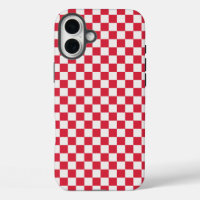Cranberry fizz chequerboard pattern