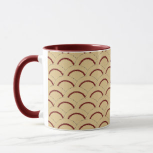 Cranberry Half Ring Design Mug