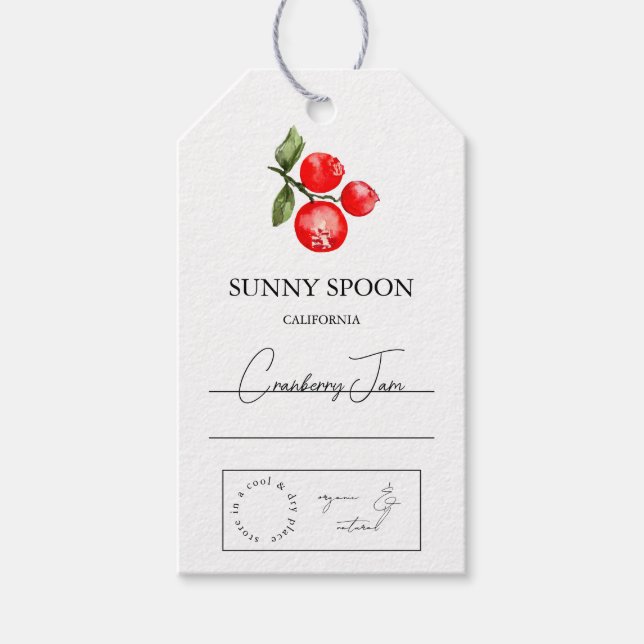 Cranberry Hang Tag (Front)