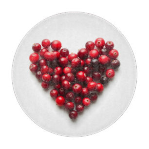 Cranberry Heart Cutting Board