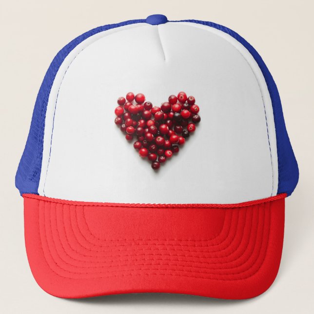 Cranberry Heart Trucker Hat (Front)