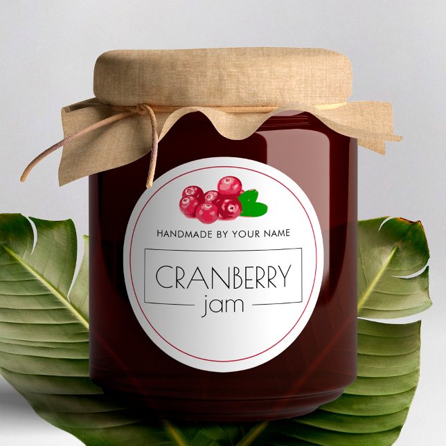 Cranberry Jam Small Product Label Stickers  (Creator Uploaded)