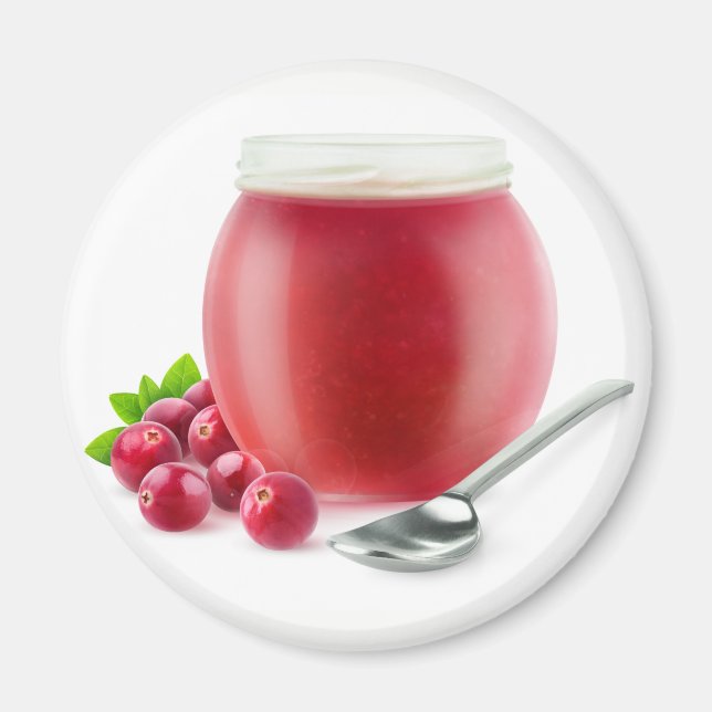 Cranberry jelly magnet (Front)