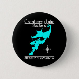 Cranberry Lake, New Jersey  6 Cm Round Badge