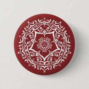 Cranberry Mandala 6 Cm Round Badge