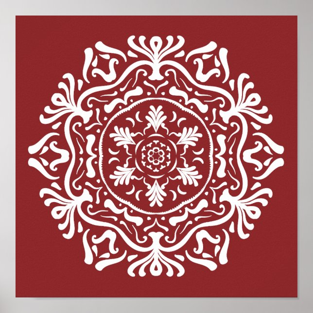 Cranberry Mandala Poster (Front)