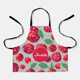 Cranberry Mosaic Colourful Personalised Pattern Apron