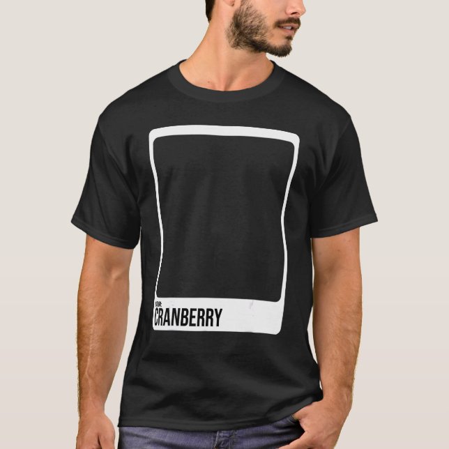 Cranberry Paint Swatch Costume Family Group Hallow T-Shirt (Front)