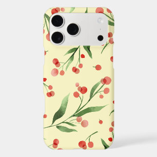 Cranberry Pattern Fruit and Nature iPhone CASE