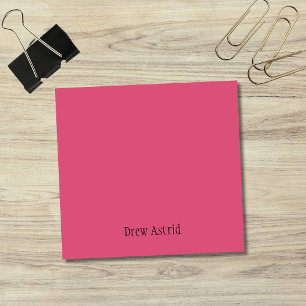 Cranberry Professional Minimalist Black Script Post-it Notes