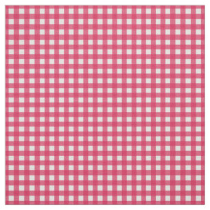 Cranberry Red Check Gingham for Home Canning Lids Fabric