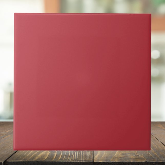 Cranberry Red Solid Colour | Classic | Elegant Ceramic Tile (Creator Uploaded)