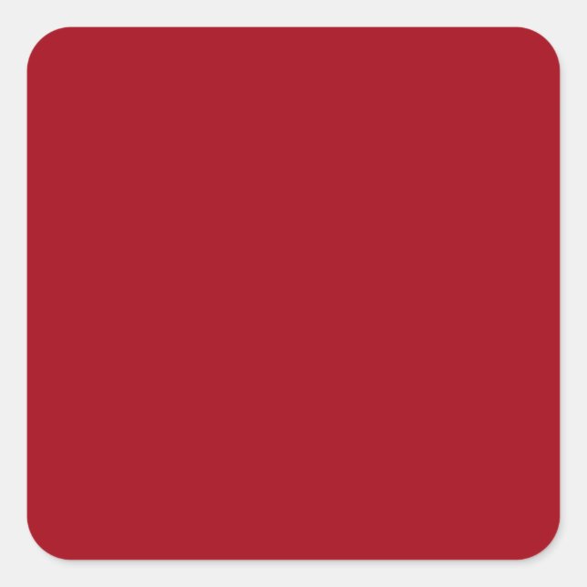 Cranberry Red Square Stickers (Front)