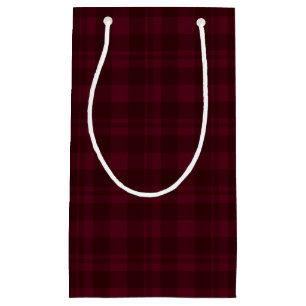 Cranberry Red Tartan Gift Bag