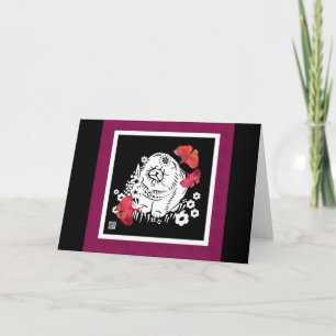 CRANBERRY RELISH Chow papercut Card