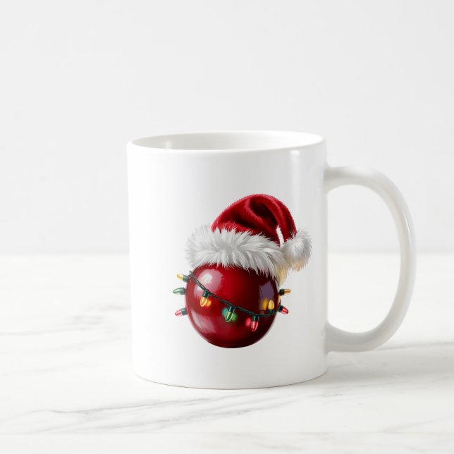 Cranberry Santa Hat Christmas Lights Fruit For Wom Coffee Mug (Right)