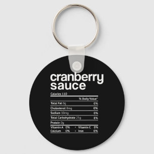 Cranberry Sauce Nutrition Fun Thanksgiving Christm Key Ring