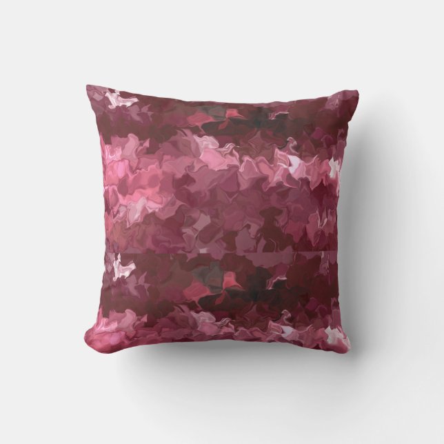 Cranberry Silk Cushion (Front)