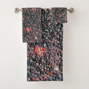 cranberry stir bath towel set