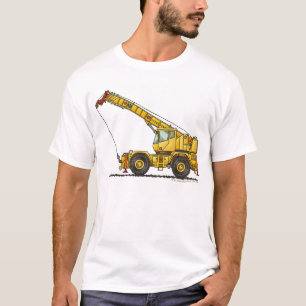 Crane All Terrain Hydraulic Construction Apparel T-Shirt