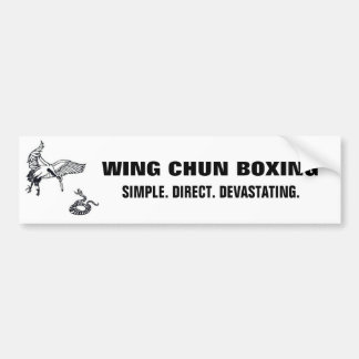 crane and snake, wc banner lrg bumper sticker