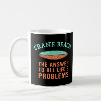 Crane Beach Answer To All Life's Problems Surfing  Coffee Mug