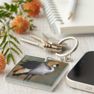 Crane Bird Keychain Gift