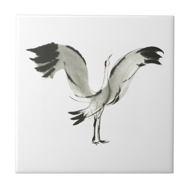 Crane Ceramic Tile (Front)