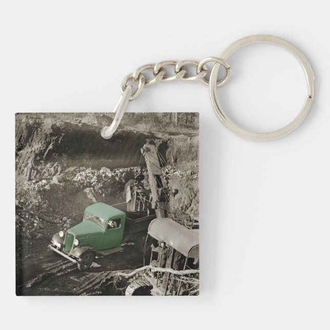 CRANE COLORSPLASH CHEVROLET OPERATING ENGINEER KEY RING (Back)