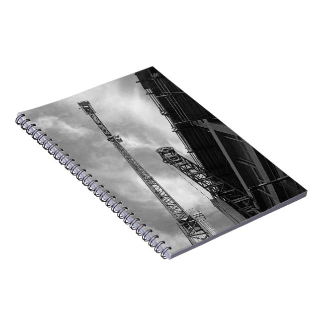 Crane & Counterweight Construction Equipment Photo Notebook (Right Side)