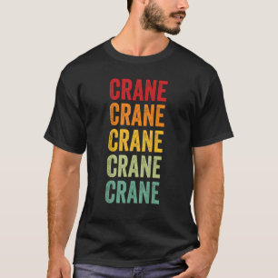 Crane County Texas Rainbow Text Design T-Shirt