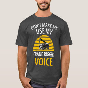 crane driver father fathers day construction work T-Shirt