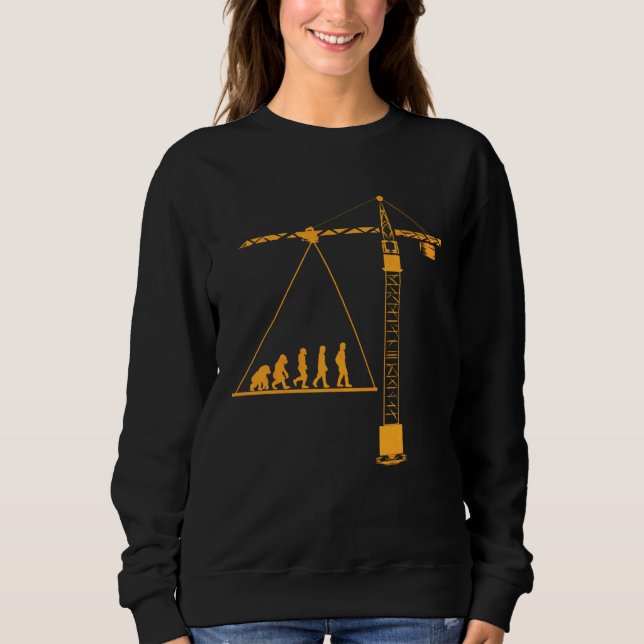 Crane driver  for crane leader evolution crane dri sweatshirt (Front)