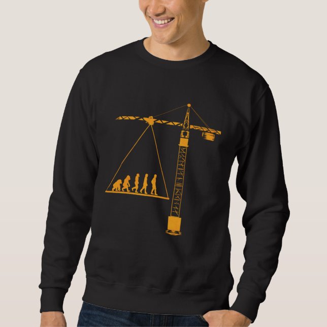 Crane driver  for crane leader evolution crane dri sweatshirt (Front)
