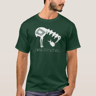 Crane Eating Fish - Mimbres Pottery Design T-Shirt