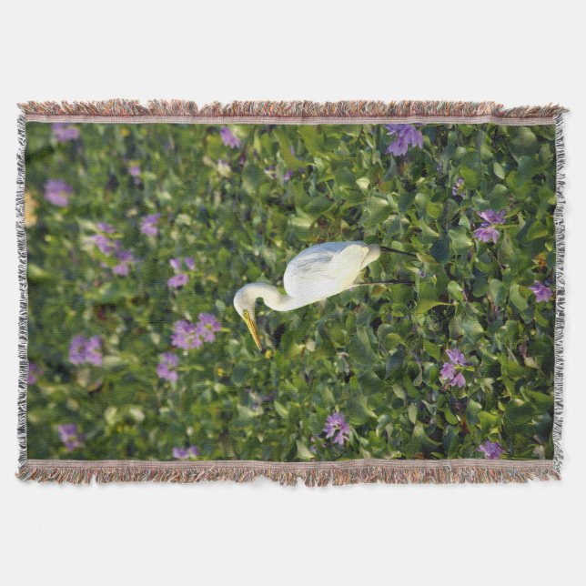 Crane in Pond Blanket (Front)