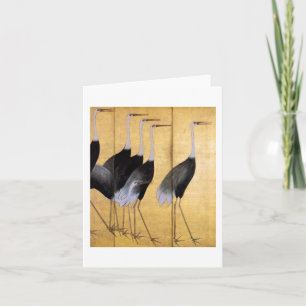 Crane, Ogata Korin Japanese Fine Art Card