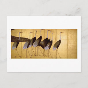 Crane, Ogata Korin Japanese Fine Art Postcard