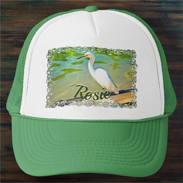 Crane On The Mismaloya River 0335 Trucker Hat (Creator Uploaded)