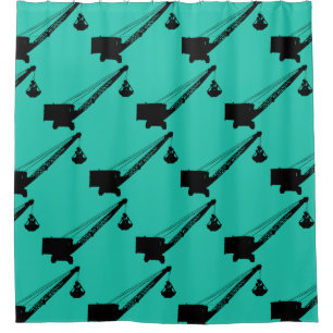 Crane Operating Engineer Crane Operator Friction Shower Curtain