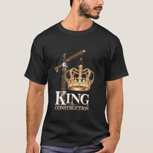 Crane Operator Construction Worker Tower Crane Lov T-Shirt (Front)