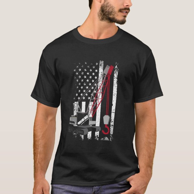 Crane Operator Heavy Equipment Operator Constructi T-Shirt (Front)