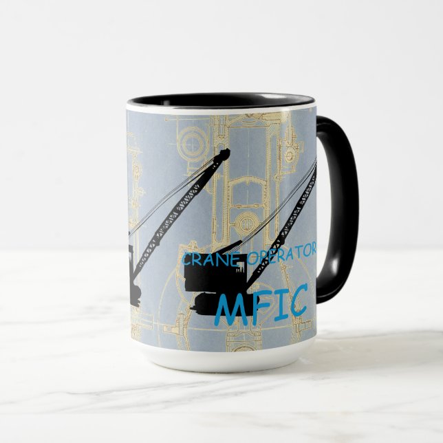 Crane operator = MFIC VINTAGE CRAWLER CRANE Mug (Front Right)