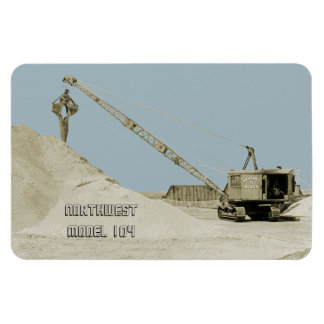 CRANE OPERATOR NORTHWEST MODEL 104 CLAMSHELL OLD MAGNET