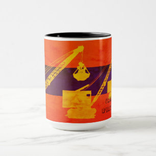 CRANE OPERATOR PROUD TO BE OPERATING ENGINEER MUG