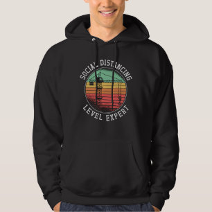 Crane Operator Social Distance Level Expert Retro Hoodie
